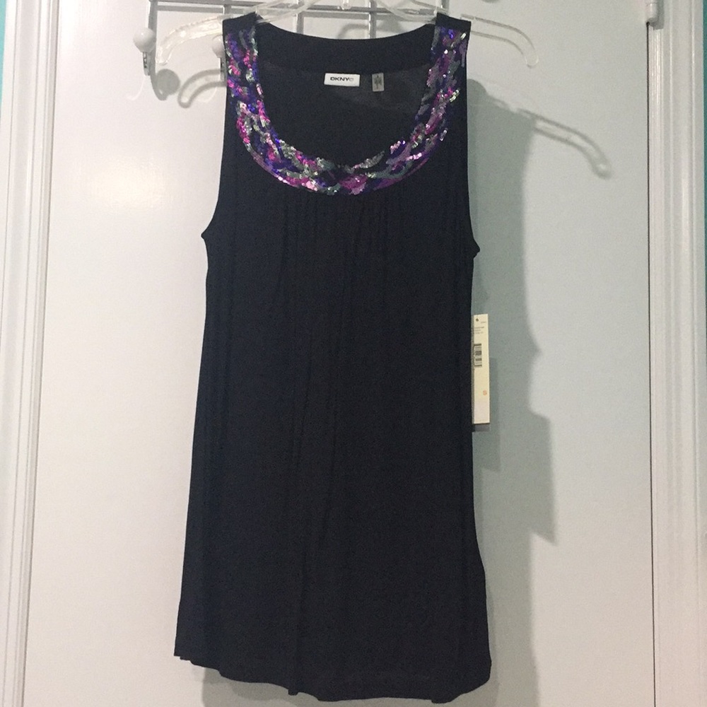 DKNYC sequin tank top